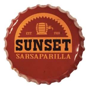 Fallout Tin Sign Sunset Sarsaparilla Tappo Di Bottiglia Fanattik