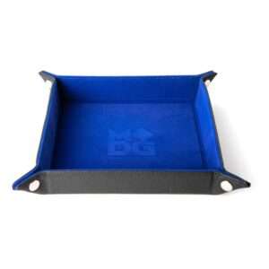 FanRoll Folding Dice Tray Velvet Blue FanRoll