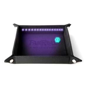 FanRoll Shadowlight Folding Blacklight Dice Tray Black FanRoll