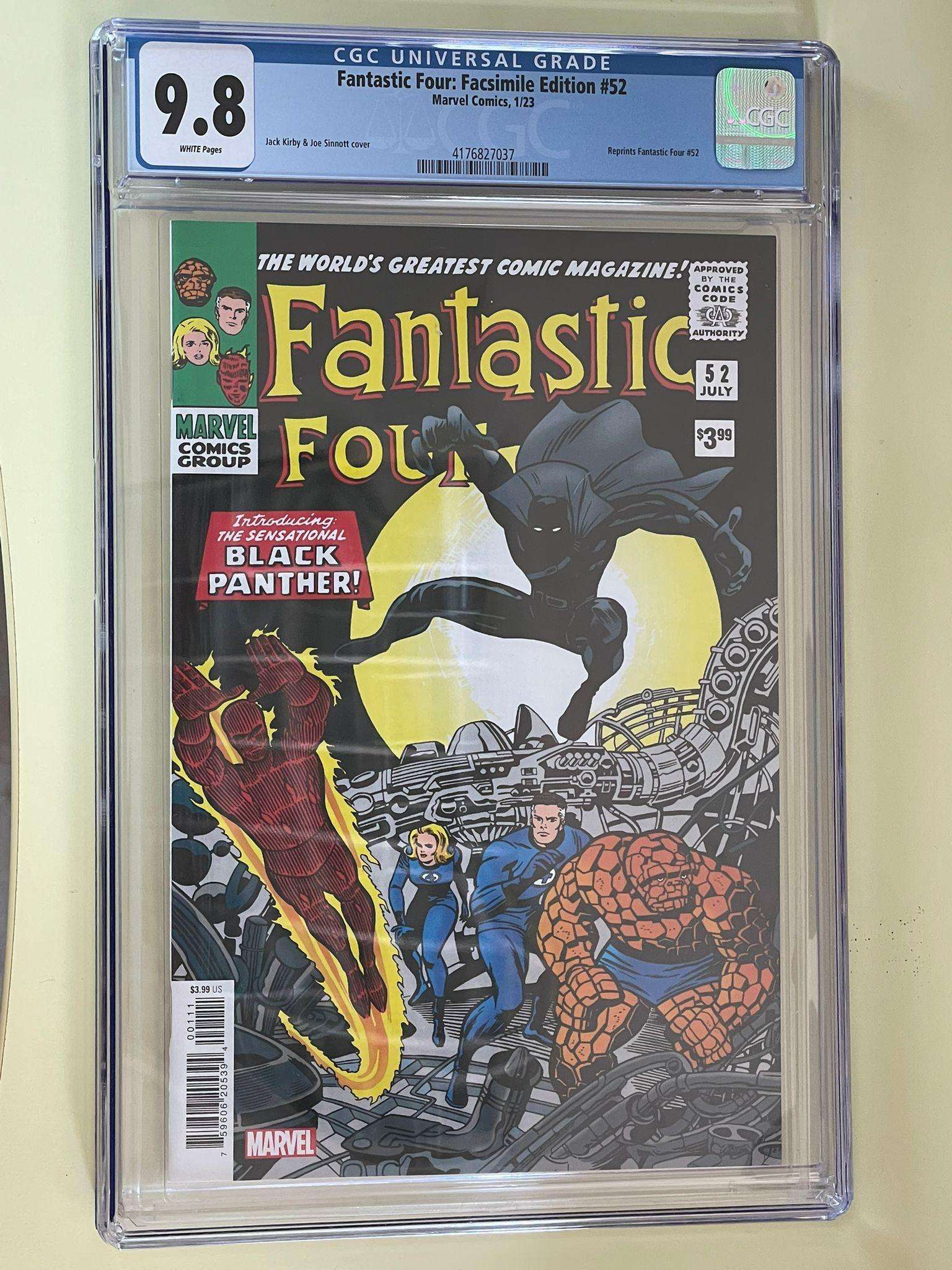 Fantastic Four Fumetto Edizione Facsimile Volume 52 con Box Edizione Limitata