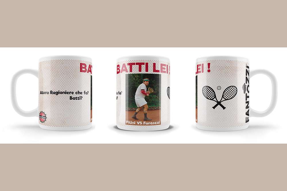 Fantozzi Tazza Di Ceramica Tennis Infinite Statue