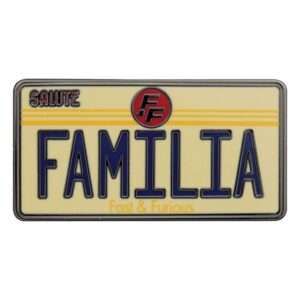 Fast & Furious Spilla Badge Familia License Piatto Fanattik