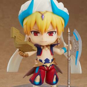 FATE G/O CASTER GILGAMESH ASCE NENDOROID MINI FIGURA ORANGE ROUGE