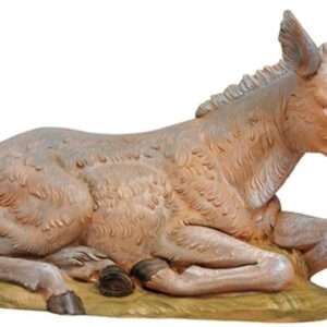 Fontanini 203 - Statuina Presepe: Asino Seduto Resina 11cm