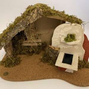 Fontanini 2455 - Capanna n. 524 Vuota per Personaggi da 12 cm Legno