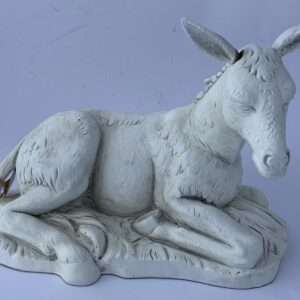 Fontanini 4764 - Statuina Presepe: Asino Seduto Luminescente Resina 45 cm Danneggiato