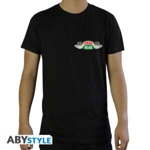 Friends - Tshirt "central Perk" Man Ss Black - Basic Small