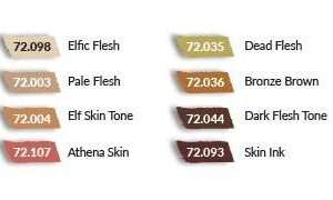 GAME COLOR SET 72187 SKIN TONE Colori Vallejo