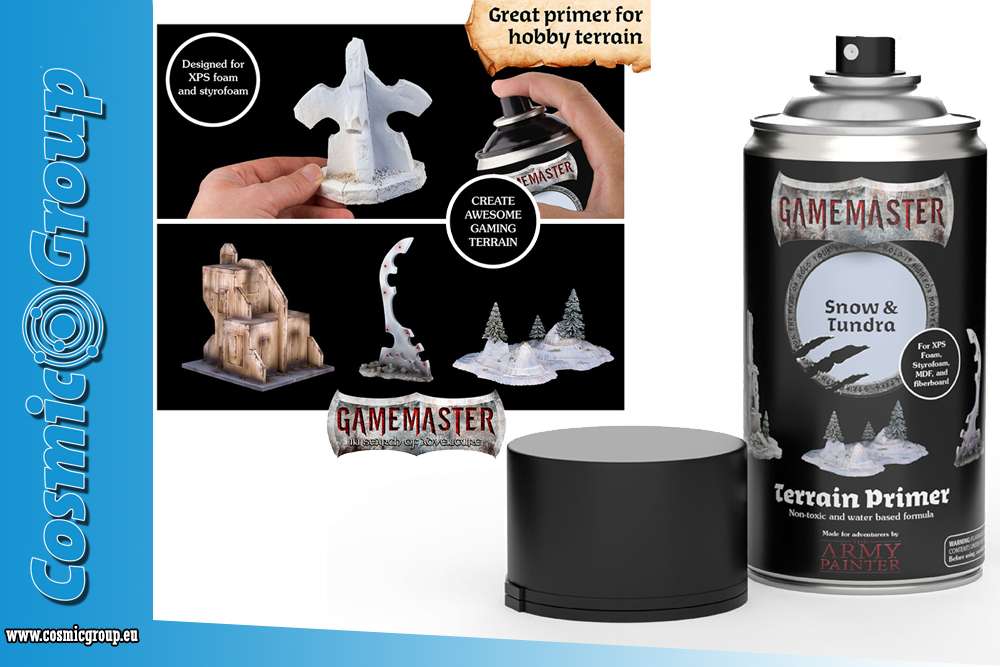 GAMEMASTER PRIMER-SNOW & TUNDRA COLORI ARMY PAINTER