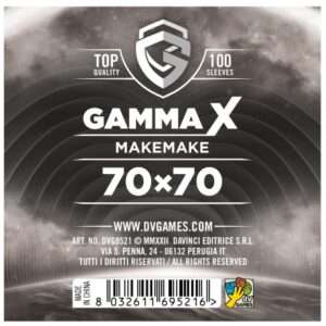 Gamma X Bustine Protettive Makemake 70 x 70 mm 100pz Dv Giochi