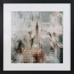 GBEYE - Framed print "Empire state of mind by Carmine" (40x40cm)