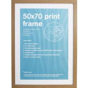 GBEYE - MDF Oak Frame - 50 x 70cm -