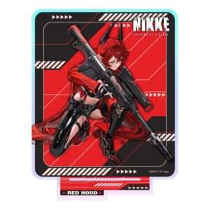 Goddess Of Victory: Nikke Crouching Series Acrylic Stand Red Hood Holographic 14 Cm Sakami Merchandise