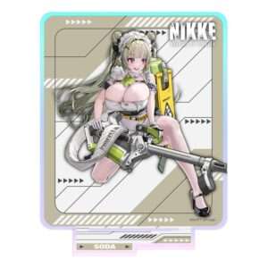 Goddess Of Victory: Nikke Crouching Series Acrylic Stand Soda Holographic 14 Cm Sakami Merchandise