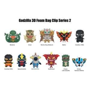 Godzilla  3d Pvc Bag Clips  Series 2  Con Figure Int.