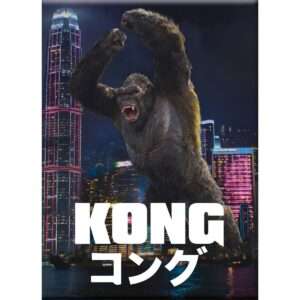 GODZILLA VS KONG CITY KONG FLAT MAGNET MAGNETI AQUARIUS ENT