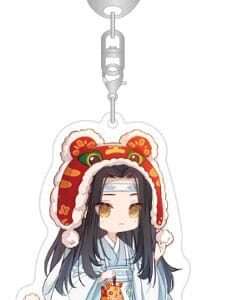Grandmaster Of Demonic Cultivation Acrylic Portachiavi Lan Wangji Chibi Style 7 Cm Sakami Merchandise