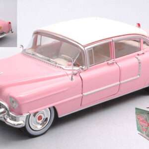 Greenlight Green84098 Cadillac Fleetwood Serie 60 1955 Pink Con White Roof 1:24 Modellino