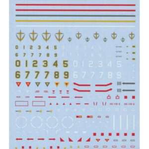 GUNDAM HIGH GRADE HGUC MODEL KIT DECAL 37 EARTH FEDERATION 2 BANDAI