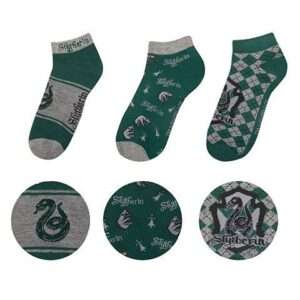 Harry Potter Ankle Calzini 3-pack Serpeverde Cinereplicas