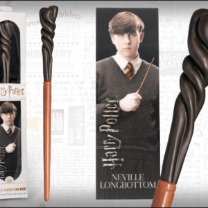 Harry Potter Bacchetta Magica Neville Paciock + Segnalibro 3D 30 Cm Noble