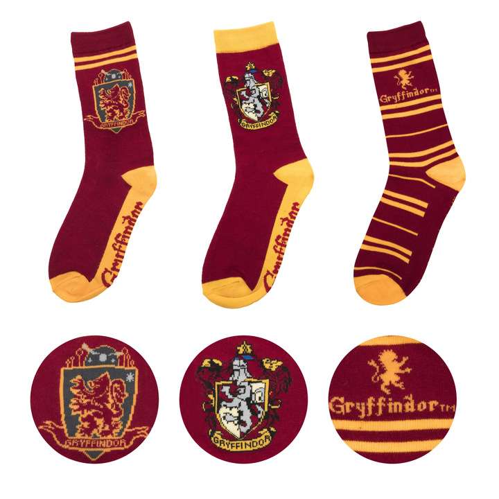 Harry Potter Cinereplicas Grifondoro Calzini 3 Pairs Set Accessori Abbigliamento