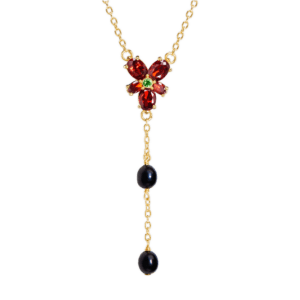 Harry Potter Collana Cristallo Rosso Hermione Granger 41 cm Noble Collection