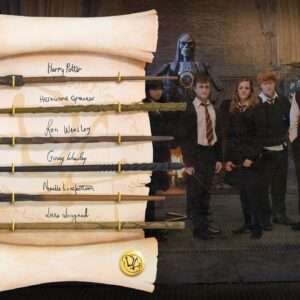 Harry Potter Display 6 Bacchette Character Esercito Di Silente Noble Collection