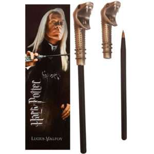 Harry Potter Lucius Malfoy Wand Pend E Segnalibro Noble Collection