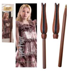 Harry Potter Luna Lovegood Wand Pend E Segnalibro Noble Collection
