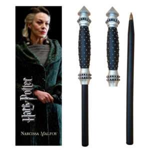 Harry Potter Narcissa Malfoy Wand Pen E Segnalibro Noble Collection