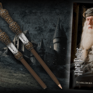 Harry Potter Penna e Segnalibro Bacchetta Albus Silente Noble Collection