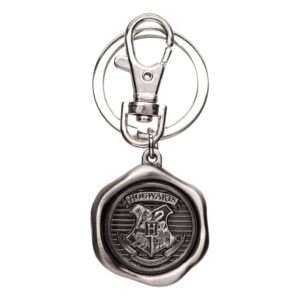 Harry Potter Pewter-portachiavi Hogwarts Logo Con Figure Int.