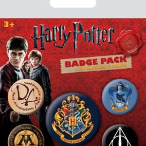 Harry Potter Pin-Back Buttons 5-Pack Hogwarts Pyramid International