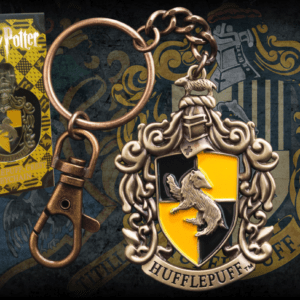 Harry Potter Portachiavi con Stemma Tassorosso Noble Collection
