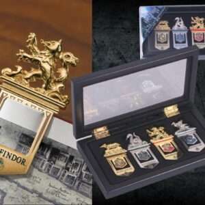 Harry Potter Set Segnalibri delle 4 Casate di Hogwarts con Espositore Noble Collection