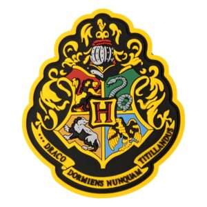 Harry Potter Soft Touch Magnet Hogwarts Crest Con Figura Int.