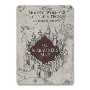 Harry Potter Tin Sign Mappa Del Malandrino 15 X 21 Cm Logoshirt