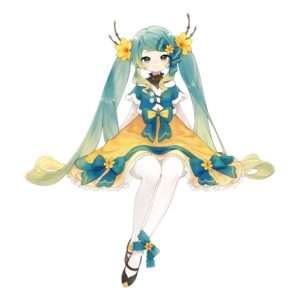 Hatsune Miku Noodle Stopper Pvc Statua Hatsune Miku 2025 Chinese New Year Ver. 14 Cm Furyu