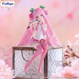 Hatsune Miku Noodle Stopper Pvc Statua Sakura Miku 2024 Pearl Color Ver. 15 Cm Furyu