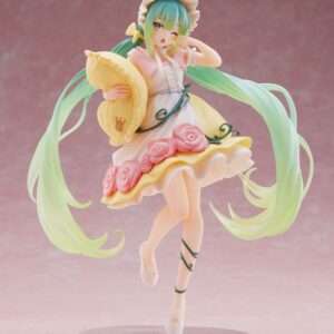 Hatsune Miku Pvc Statua Hatsune Miku Wonderland Figura La Bella Addormentata Reissue 18 Cm Taito Prize