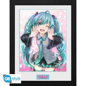 Hatsune Miku Stampa Incorniciata "Wink" (30x40 Cm) GB Eye