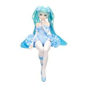 Hatsune Miku Statua Flower Fairy Nemophila Pail 15 Cm Furyu Scatola Rovinata