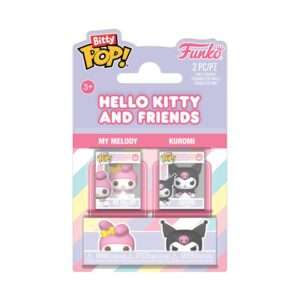 Hello Kitty Bitty Pop! Vinile Figures 2-pack My Melody&kuromi 2 Cm Funko