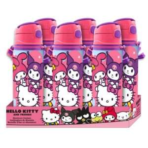 Hello Kitty E Friends Aluminium Bottiglia 600ml Bambino Licensing