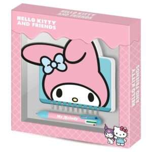 Hello Kitty E Friends My Melody Diario + Pen Karactermania