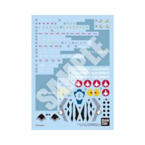 GUNDAM HIGH GRADE HG MODEL KIT YF-21 1/100 WATER DECALS BANDAI