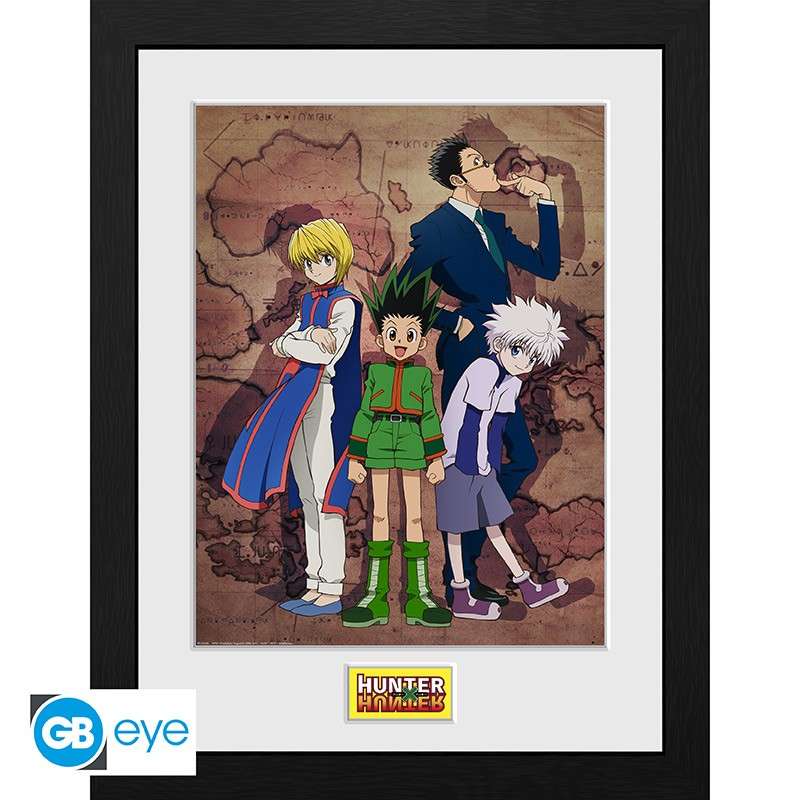 Hunter X Hunter Stampa Incorniciata "Key Art Map" (30x40 Cm) GB Eye