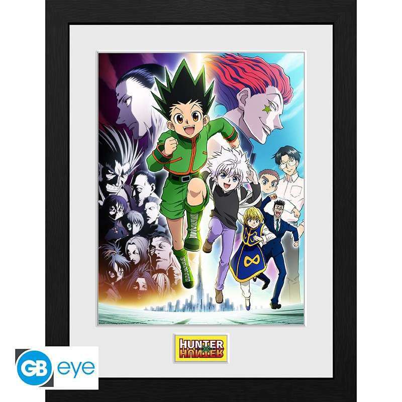 Hunter X Hunter Stampa Incorniciata "Key Art Running" (30 x 40cm) GB Eye
