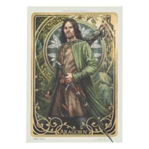 Il Signore Degli Anelli Art Print Aragorn Art Card 14 X 21 Cm Edizione Limitata Weta Workshop